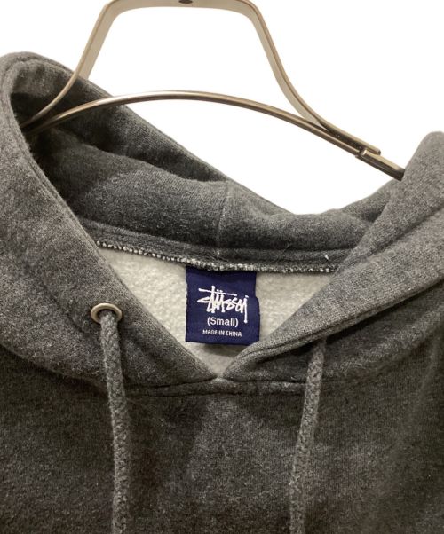 stussy（ステューシー）stussy (ステューシー) 90'sプルオーバーロゴパーカー グレー サイズ:Sの古着・服飾アイテム