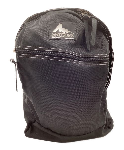 GREGORY（グレゴリー）GREGORY (グレゴリー) 90s　旧ロゴ 初期 白ステッチ　デイパック ブラックの古着・服飾アイテム