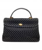 BALLYバリー）の古着「メッシュレザーハンドバッグ」｜ブラック