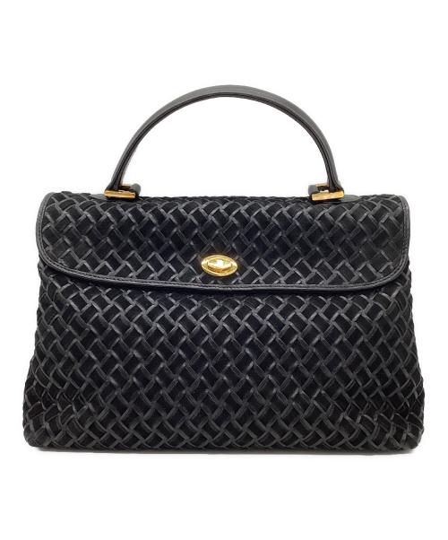 BALLY（バリー）BALLY (バリー) メッシュレザーハンドバッグ ブラックの古着・服飾アイテム