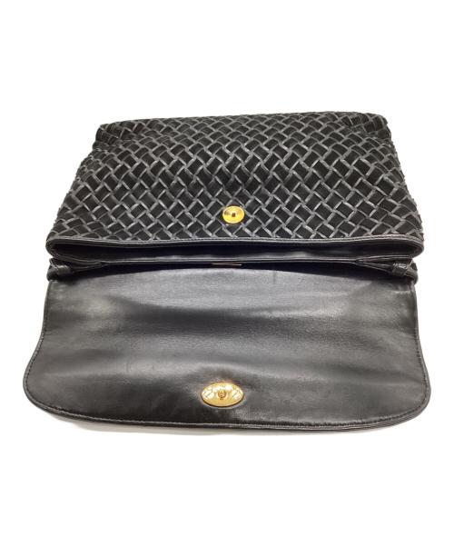 BALLY（バリー）BALLY (バリー) メッシュレザーハンドバッグ ブラックの古着・服飾アイテム