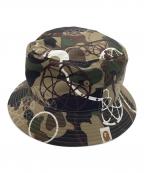 A BATHING APE×FUTURAア ベイシング エイプ×フューチュラ）の古着「Futura × BAPE 1st camo green hat」｜カーキ