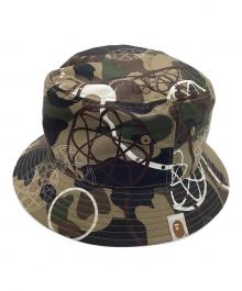 A BATHING APE×FUTURA（ア ベイシング エイプ×フューチュラ）の古着「Futura × BAPE 1st camo green hat」｜カーキ