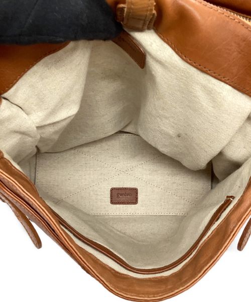 genten（ゲンテン）genten (ゲンテン) Avila nuova レザーリュック ライトブラウンの古着・服飾アイテム