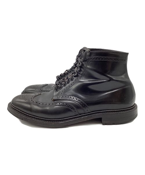 Alden（オールデン）Alden (オールデン) WINGTIP BLACK CORDOVAN BOOT ブラック サイズ:10 1/2の古着・服飾アイテム