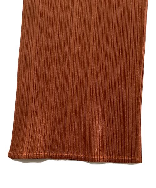 PLEATS PLEASE（プリーツプリーズ）PLEATS PLEASE (プリーツプリーズ) 90sプリーツパンツ ブラウン サイズ:2の古着・服飾アイテム