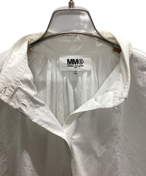 MM6 Maison Margiela（エムエムシックスメゾンマルジェラ）MM6 Maison Margiela (エムエムシックス メゾンマルジェラ) オーバーサイズシャツ ホワイト サイズ:40の古着・服飾アイテム