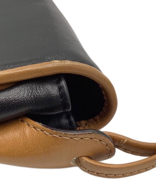 CELINE（セリーヌ）CELINE (セリーヌ) OLDショルダーバッグ ブラック×ブラウンの古着・服飾アイテム