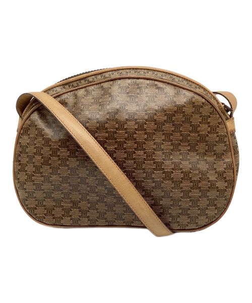 CELINE（セリーヌ）CELINE (セリーヌ) PVCショルダーバッグ ブラウンの古着・服飾アイテム