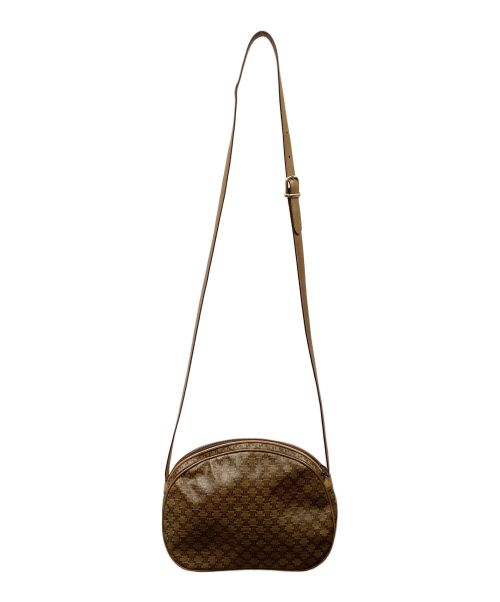 CELINE（セリーヌ）CELINE (セリーヌ) PVCショルダーバッグ ブラウンの古着・服飾アイテム