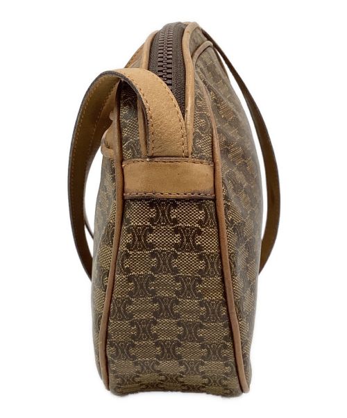 CELINE（セリーヌ）CELINE (セリーヌ) PVCショルダーバッグ ブラウンの古着・服飾アイテム