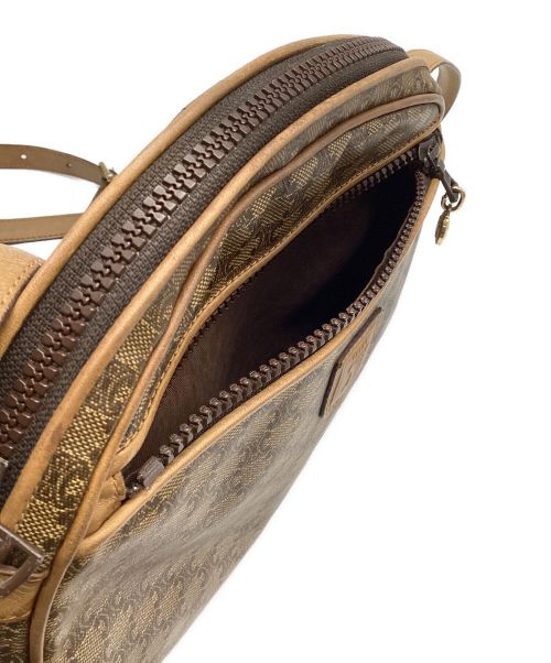 CELINE（セリーヌ）CELINE (セリーヌ) PVCショルダーバッグ ブラウンの古着・服飾アイテム