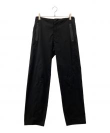DESCENTE（デサント）の古着「RELAXED FIT TAPERED STRETCH PANTS」｜ブラック