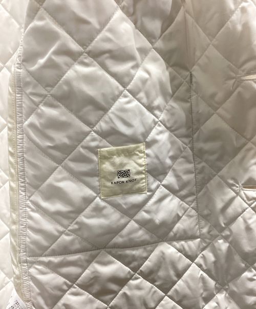 KAPOK KNOT（カポック ノット）KAPOK KNOT (カポック ノット) カポックダウンキルティングコート ホワイト サイズ:Sの古着・服飾アイテム