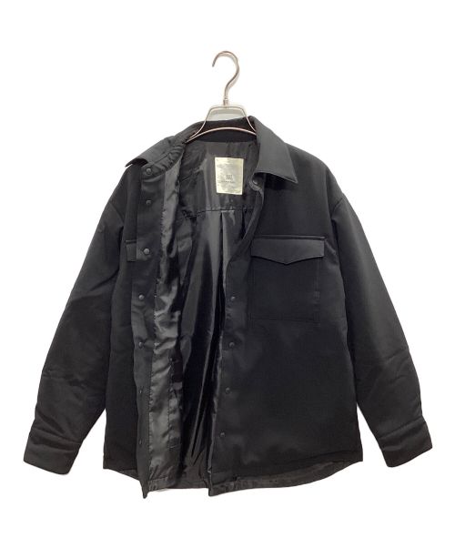 KAPOK KNOT（カポック ノット）KAPOK KNOT (カポック ノット) カポックダウンシャツブルゾン ブラック サイズ:Sの古着・服飾アイテム