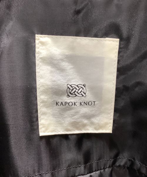 KAPOK KNOT（カポック ノット）KAPOK KNOT (カポック ノット) カポックダウンシャツブルゾン ブラック サイズ:Sの古着・服飾アイテム