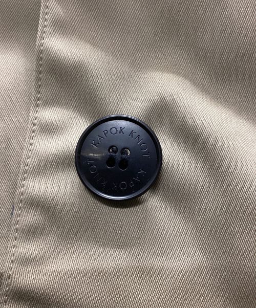 KAPOK KNOT（カポック ノット）KAPOK KNOT (カポック ノット) カポックダウンサテンカラーコート ベージュ サイズ:Sの古着・服飾アイテム