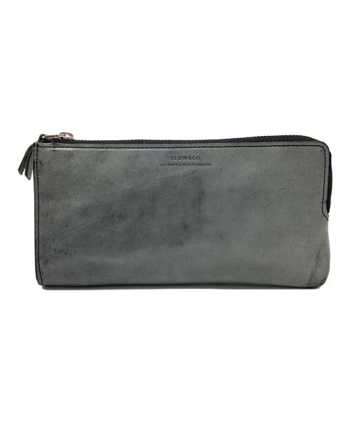 SLOW&CO（スロウアンドコー）SLOW&CO (スロウ) 長財布 グレーの古着・服飾アイテム