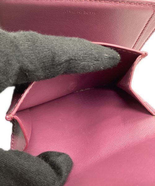 CELINE（セリーヌ）CELINE (セリーヌ) スモールトリフォールドウォレット パープルの古着・服飾アイテム