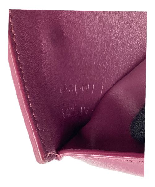 CELINE（セリーヌ）CELINE (セリーヌ) スモールトリフォールドウォレット パープルの古着・服飾アイテム