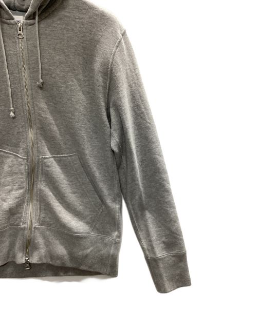 LOOPWHEELER（ループウィラー）LOOPWHEELER (ループウィラー) BEAMS PLUS (ビームスプラス) 別注 Slim Zip Sweat Hoody グレー サイズ:Ⅿの古着・服飾アイテム