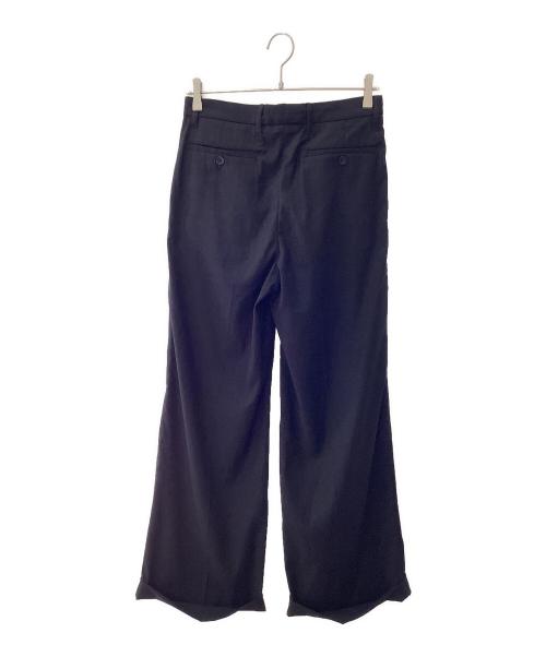 soerte（ソエルテ）soerte (ソエルテ) Wide straight slacks ブラック サイズ:1の古着・服飾アイテム
