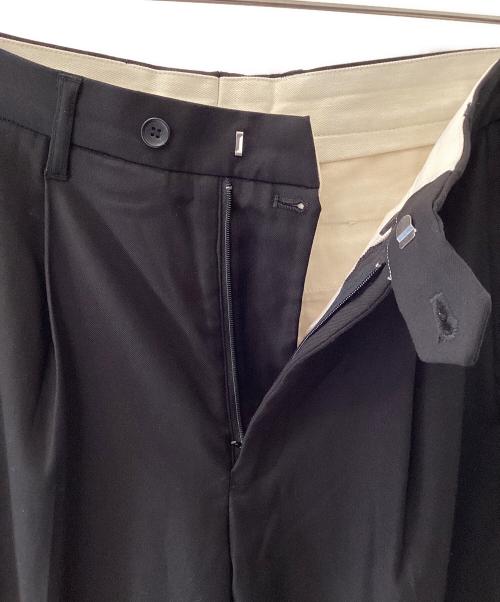 soerte（ソエルテ）soerte (ソエルテ) Wide straight slacks ブラック サイズ:1の古着・服飾アイテム