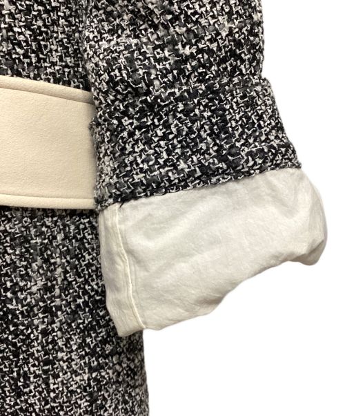 SHINYA KOZUKA（シンヤコズカ）SHINYA KOZUKA (シンヤコズカ) DISPATCHED ディスパッチライダースコート ブラック×ホワイト サイズ:Ⅿの古着・服飾アイテム