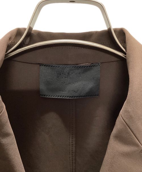 PRADA（プラダ）PRADA (プラダ) 90's 3ボタンシングルナイロンジャケット ブラウン サイズ:42の古着・服飾アイテム