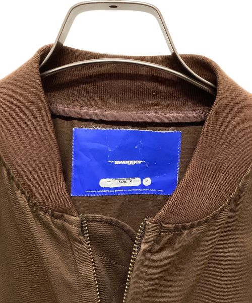 SWAGGER（スワッガー）SWAGGER (スワッガー) ボンバージャケット ブラウン サイズ:XLの古着・服飾アイテム