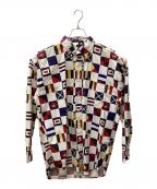 CHAPSチャップス）の古着「オーバーサイズボタンダウンシャツ」｜トリコロールカラー