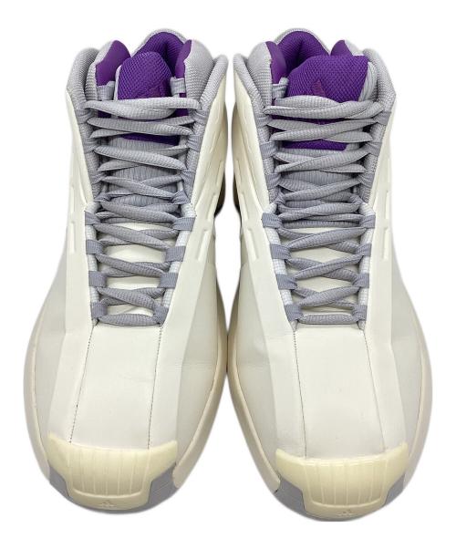 adidas（アディダス）adidas (アディダス) Crazy 1 Cream クリームホワイト/ライトスリッドグレー/アクティブパープル サイズ:29.5cmの古着・服飾アイテム