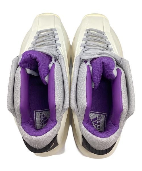 adidas（アディダス）adidas (アディダス) Crazy 1 Cream クリームホワイト/ライトスリッドグレー/アクティブパープル サイズ:29.5cmの古着・服飾アイテム