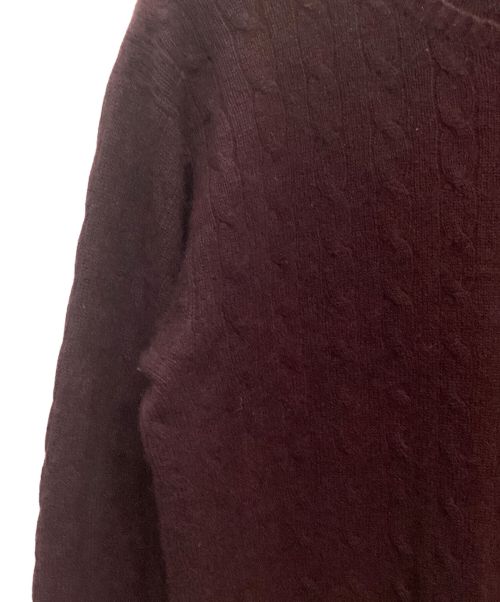 POLO RALPH LAUREN（ポロ・ラルフローレン）POLO RALPH LAUREN (ポロ・ラルフローレン) 90'sカシミヤニット パープル サイズ:Lの古着・服飾アイテム
