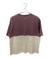 CALEE (キャリー) DROP SHOULDER LOGO EMBRIODERY T ピンク×ホワイト サイズ:L：5000円