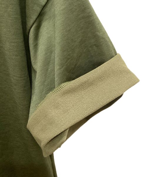 CALEE（キャリー）CALEE (キャリー) MULTI FUNCTION COMPACT FRENCE TERRY CS グリーン サイズ:Lの古着・服飾アイテム