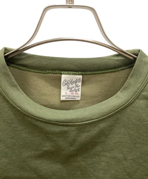 CALEE（キャリー）CALEE (キャリー) MULTI FUNCTION COMPACT FRENCE TERRY CS グリーン サイズ:Lの古着・服飾アイテム