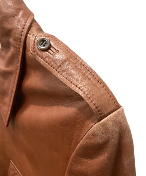 CAESAR（シーザー）CAESAR (シーザー) 80sレザーフライトジャケット ブラウン サイズ:Lの古着・服飾アイテム