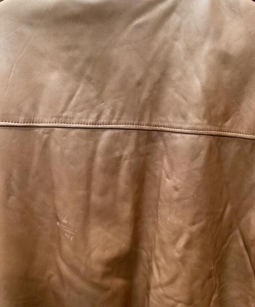 CAESAR（シーザー）CAESAR (シーザー) 80sレザーフライトジャケット ブラウン サイズ:Lの古着・服飾アイテム