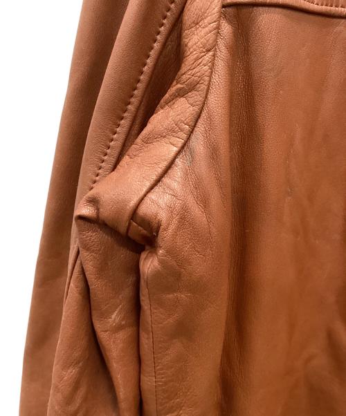 CAESAR（シーザー）CAESAR (シーザー) 80sレザーフライトジャケット ブラウン サイズ:Lの古着・服飾アイテム