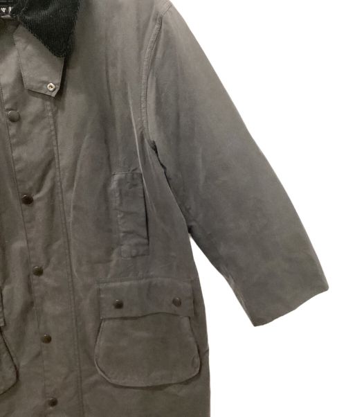 Barbour（バブアー）Barbour (バブアー) BORDER OS WAX JACKET グレー サイズ:40の古着・服飾アイテム