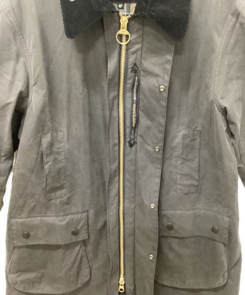 Barbour（バブアー）Barbour (バブアー) BORDER OS WAX JACKET グレー サイズ:40の古着・服飾アイテム