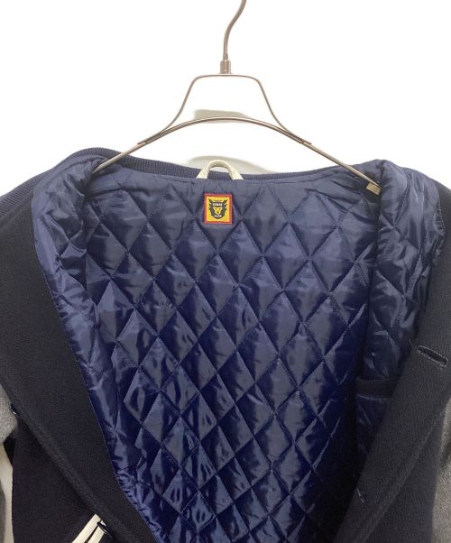 HUMAN MADE（ヒューマンメイド）HUMAN MADE (ヒューマンメイド) バーシティジャケット グレー×ネイビー サイズ:XLの古着・服飾アイテム