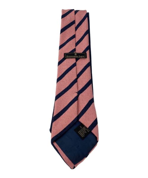 ERMENEGILDO ZEGNA（エルメネジルド・ゼニア）Ermenegildo Zegna (エルメネジルド・ゼニア) ツインタイ ブルー×ピンク サイズ:Freeの古着・服飾アイテム