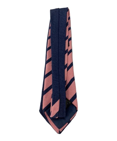 ERMENEGILDO ZEGNA（エルメネジルド・ゼニア）Ermenegildo Zegna (エルメネジルド・ゼニア) ツインタイ ブルー×ピンク サイズ:Freeの古着・服飾アイテム