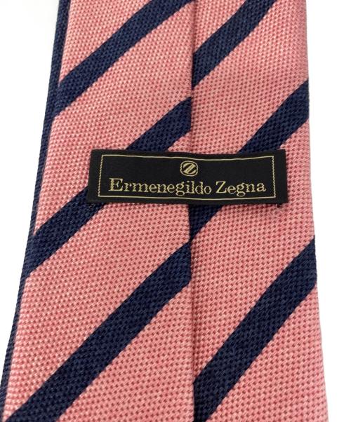 ERMENEGILDO ZEGNA（エルメネジルド・ゼニア）Ermenegildo Zegna (エルメネジルド・ゼニア) ツインタイ ブルー×ピンク サイズ:Freeの古着・服飾アイテム