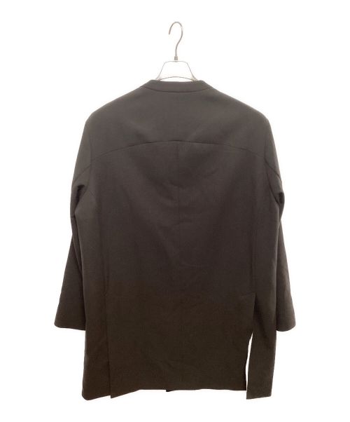 ATTACHMENT（アタッチメント）ATTACHMENT (アタッチメント) PE/RY DOUBLE CLOTH COLLARLESS COAT ブラウン サイズ:3の古着・服飾アイテム