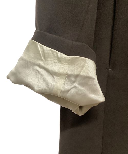 ATTACHMENT（アタッチメント）ATTACHMENT (アタッチメント) PE/RY DOUBLE CLOTH COLLARLESS COAT ブラウン サイズ:3の古着・服飾アイテム