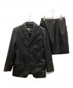 MICHIKO KOSHINOミチコ コシノ）の古着「90sレザーセットアップ」｜ブラック