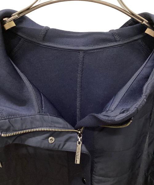 HIROKO BIS（ヒロコビス）HIROKO BIS (ヒロコビス) ボンディングフーディジャケット ネイビー サイズ:11の古着・服飾アイテム